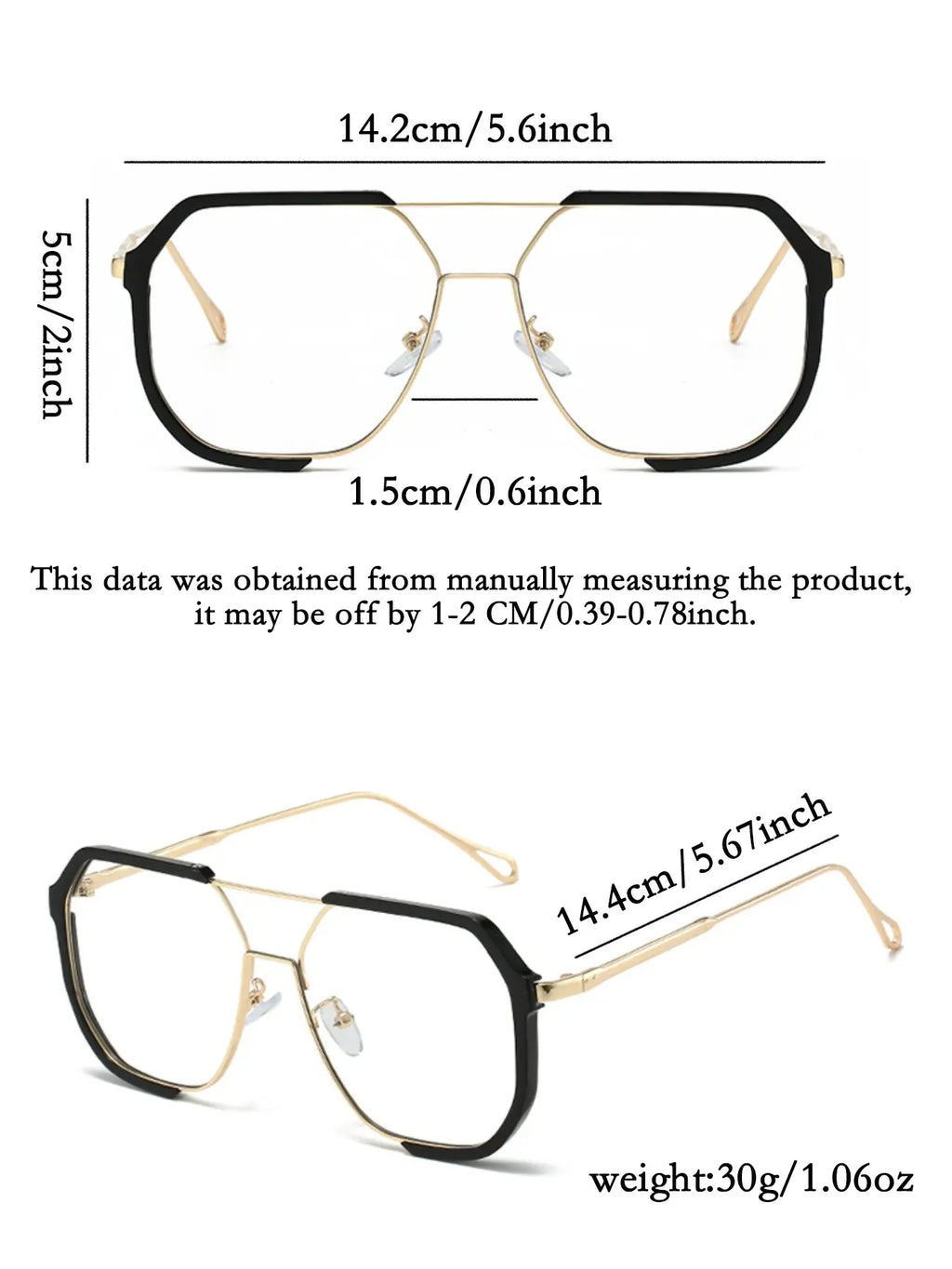 Modern Square Frame Fashion Glasses for Trendy Everyday Streetwear Style