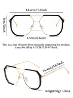 Modern Square Frame Fashion Glasses for Trendy Everyday Streetwear Style