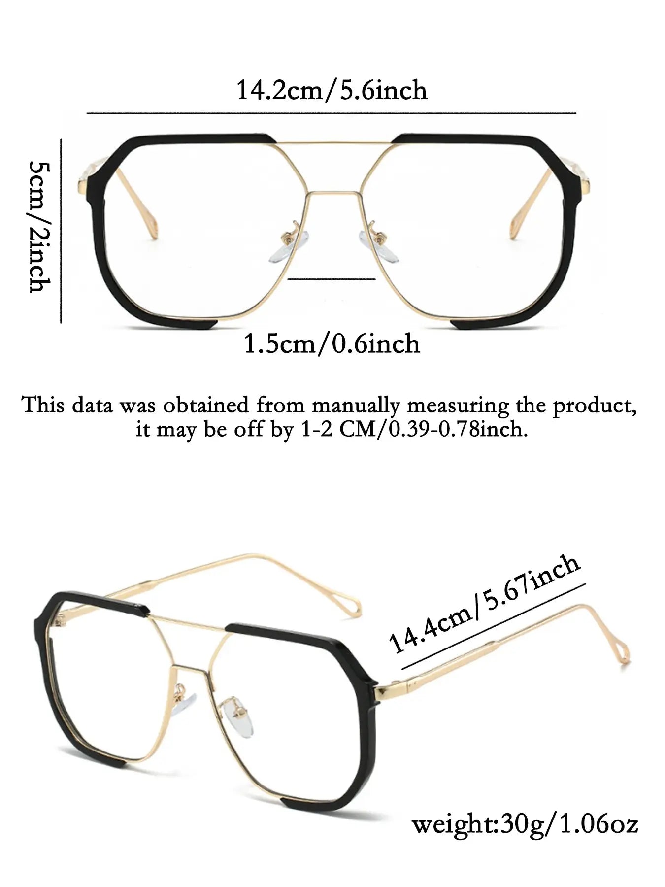 Modern Square Frame Fashion Glasses for Trendy Everyday Streetwear Style