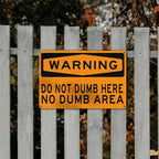 Funny Warning Metal Sign for Office Garage Wall Art and Gag Gift Decor