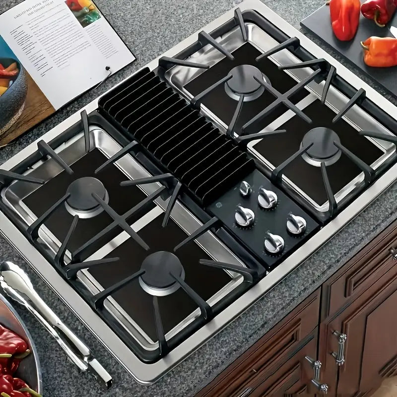 Reusable Non-Stick Gas Stove Burner Covers for Easy Kitchen Cleaning