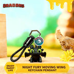 Glow In Dark Mini Dragon Keychain with Moving Wings for Bag Charms
