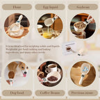 Digital Measuring Scoop Scale for Cooking Baking Pet Food and Kitchen Prep