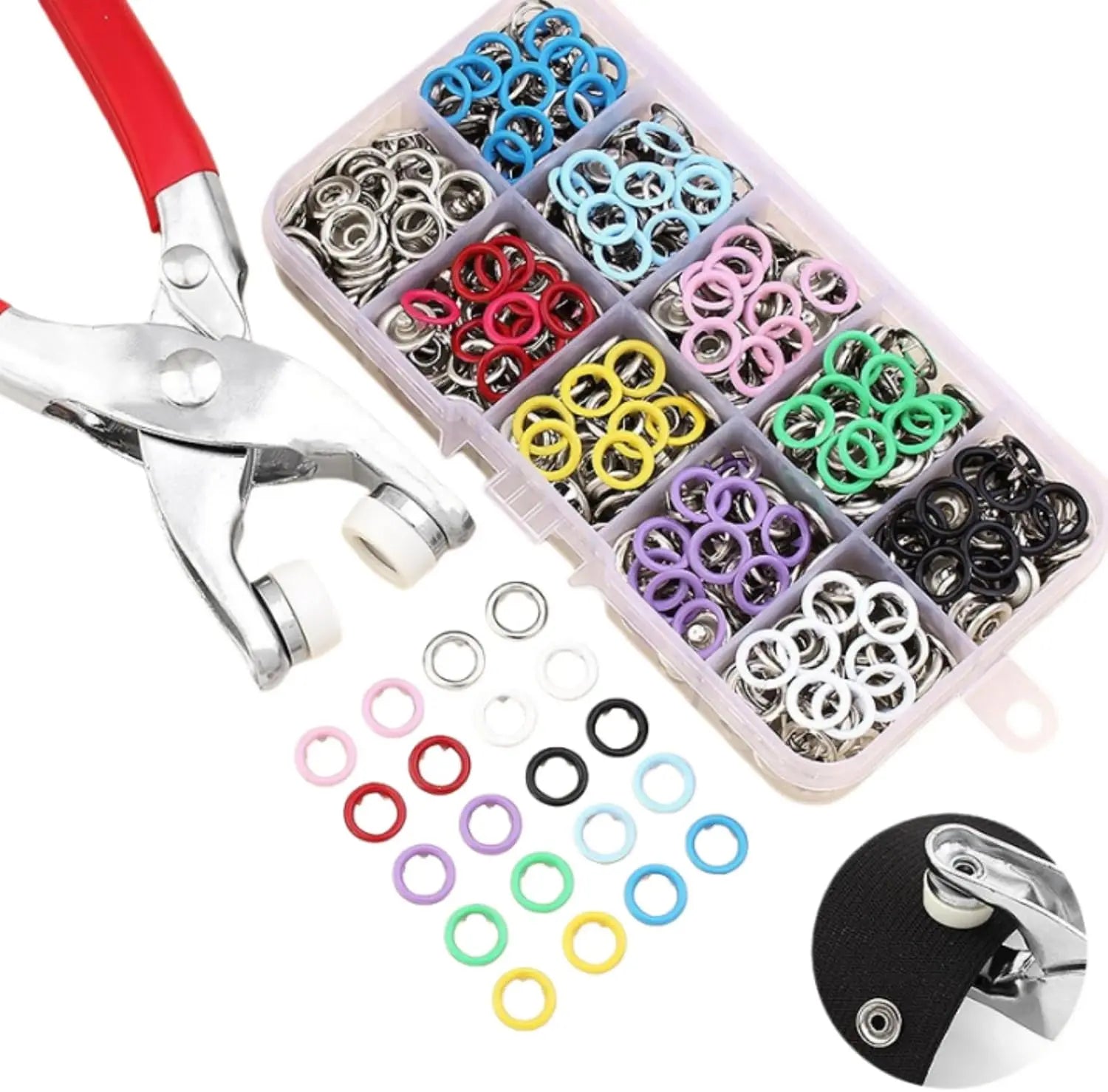 Snap Buttons and Pliers Kit for DIY Clothing Sewing Crafts