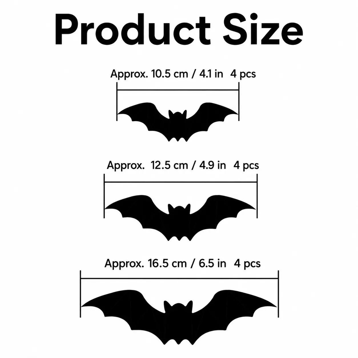 3D LED Bat Wall Decor Set for Spooky Halloween Home Parties