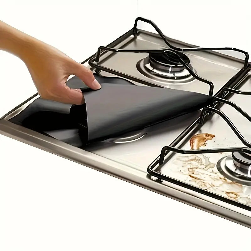 Reusable Non-Stick Gas Stove Burner Covers for Easy Kitchen Cleaning