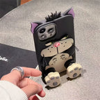 Cute Cat Paw Stand Phone Case with Cartoon Shockproof Protection