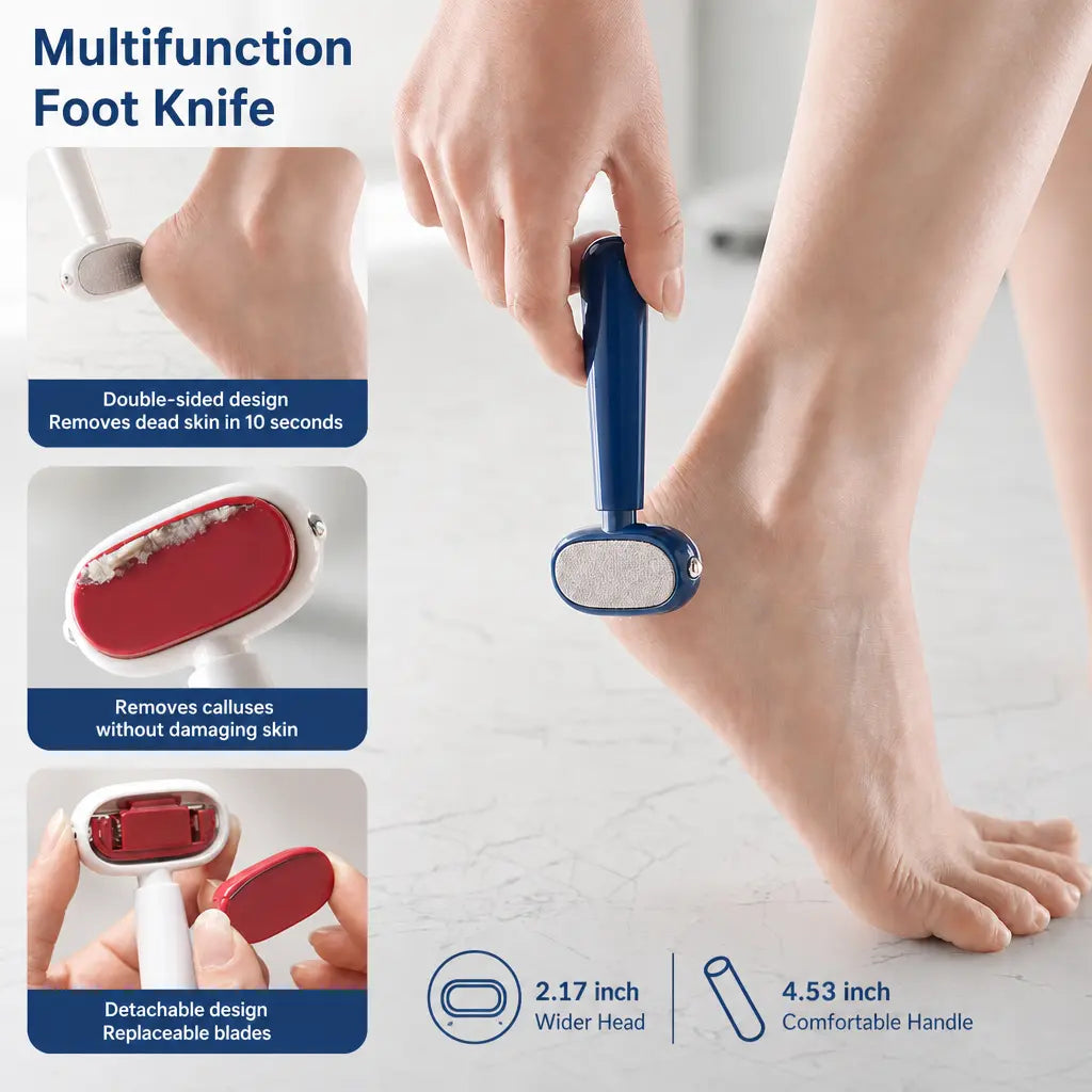Compact Foot Scraper Tool for Smooth Heels and Easy At-Home Foot Care
