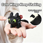 Glow In Dark Mini Dragon Keychain with Moving Wings for Bag Charms