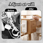 Self Adhesive Power Strip Holder for Easy Cable Organization and Space Saving Setup