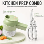 4-in-1 Electric Food Chopper Portable Kitchen Prep Tool for Quick Meal Preparation