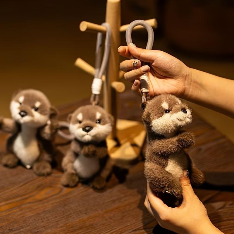 Viral Vibe Soft Plush Otter Keychain Realistic Stuffed Animal Bag Charm Lightweight Backpack Pendant  Viral Vibe Soft Plush Otter Keychain Realistic Stuffed Animal Bag Charm Lightweight Backpack Pendant  Viral Vibe Soft Plush Otter Keychain Realist