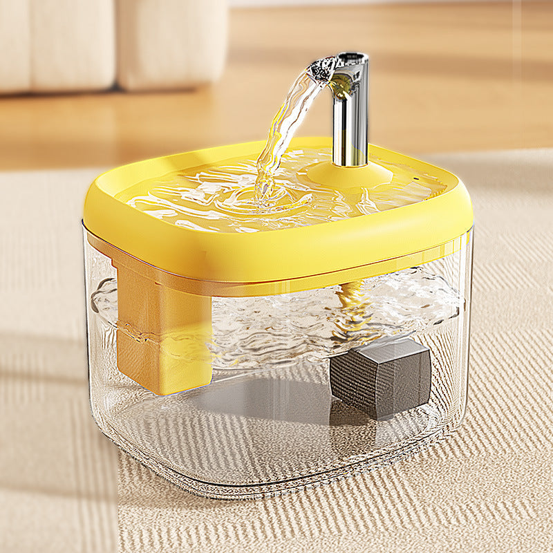Fontaine à eau automatique pour chats de 1,5 L – Distributeur d'eau fraîche filtrée USB pour animaux de compagnie
