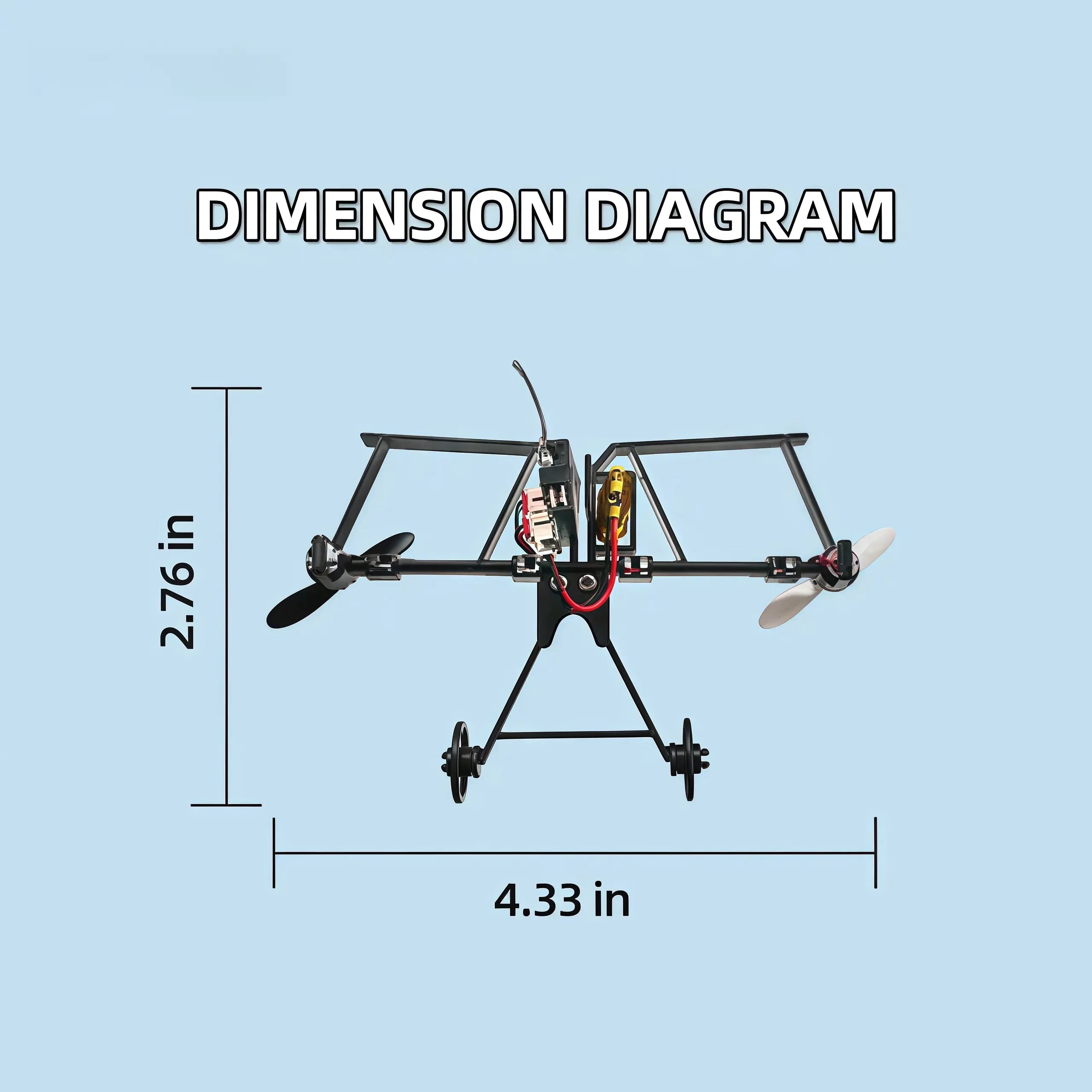 SkyCraft RC Paper Airplane Kit with Gyro Stabilizer and Remote Control