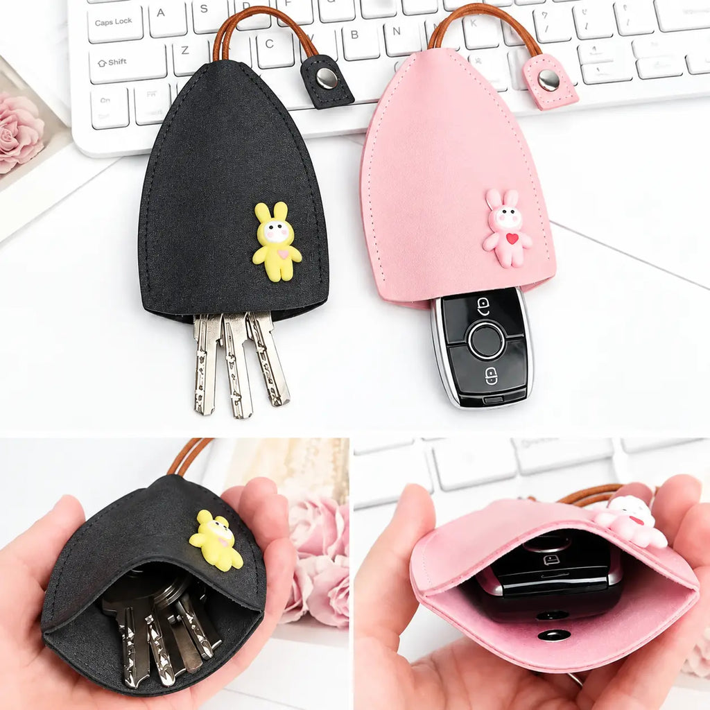 Cute Cartoon Pull Out Key Case for Scratch Protection and Everyday Carry