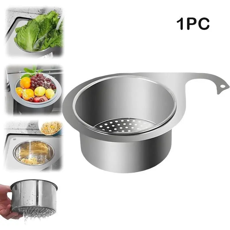 Stainless Steel Swan Sink Strainer Basket for Easy Kitchen Drain Cleaning