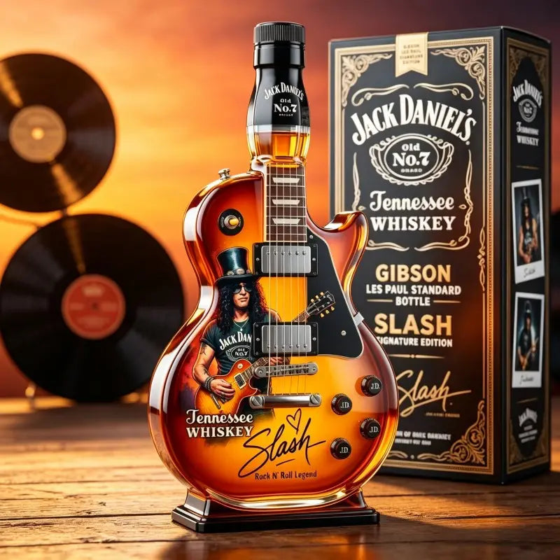 Rock Guitar Whiskey Decanter Gift for Music Lovers and Home Bars