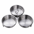 Stainless Steel 3-Cup Egg Poacher Set for Easy Breakfast Cooking