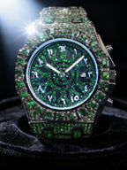 Luxury Rhinestone Quartz Watch for Hip Hop Streetwear and Statement Outfits