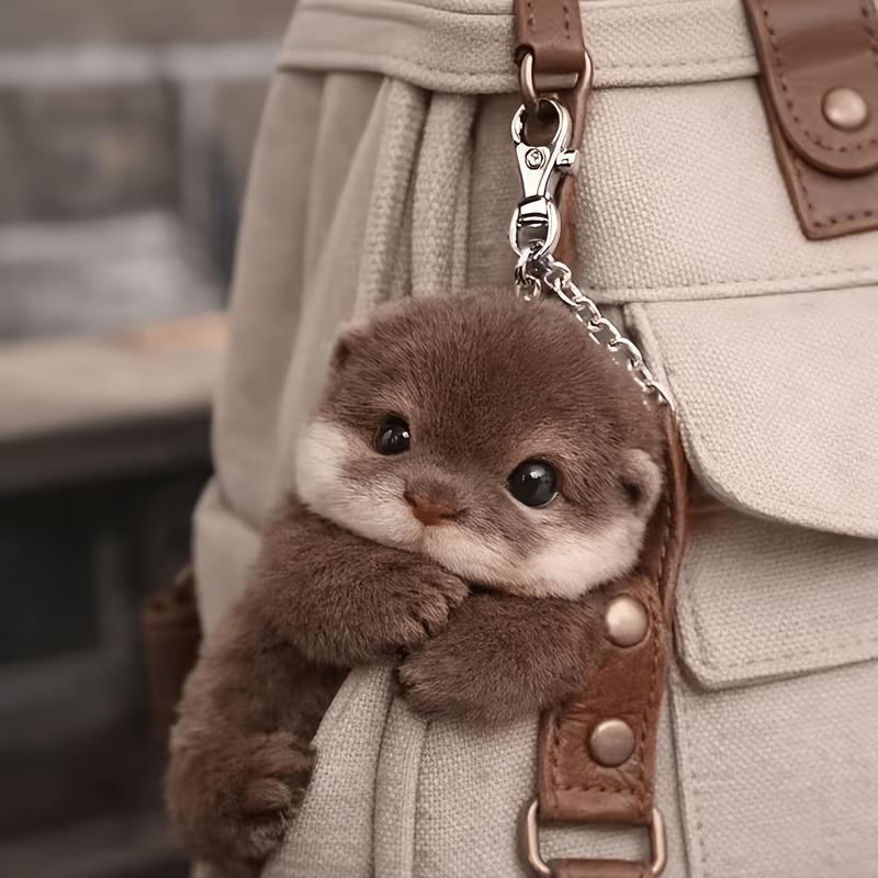 Viral Vibe Soft Plush Otter Keychain Realistic Stuffed Animal Bag Charm Lightweight Backpack Pendant  Viral Vibe Soft Plush Otter Keychain Realistic Stuffed Animal Bag Charm Lightweight Backpack Pendant  Viral Vibe Soft Plush Otter Keychain Realist