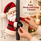 Christmas Santa Snowman Handle Covers for Festive Kitchen and Holiday Home Decor