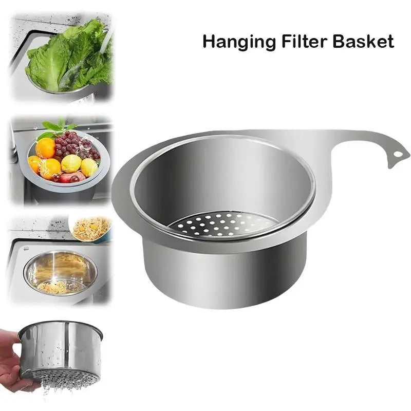 Stainless Steel Swan Sink Strainer Basket for Easy Kitchen Drain Cleaning