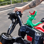 Funny Gecko Spring Motorcycle Ornament, Wiggly Lizard Decoration, Novelty Gift for Motorcycle Riders