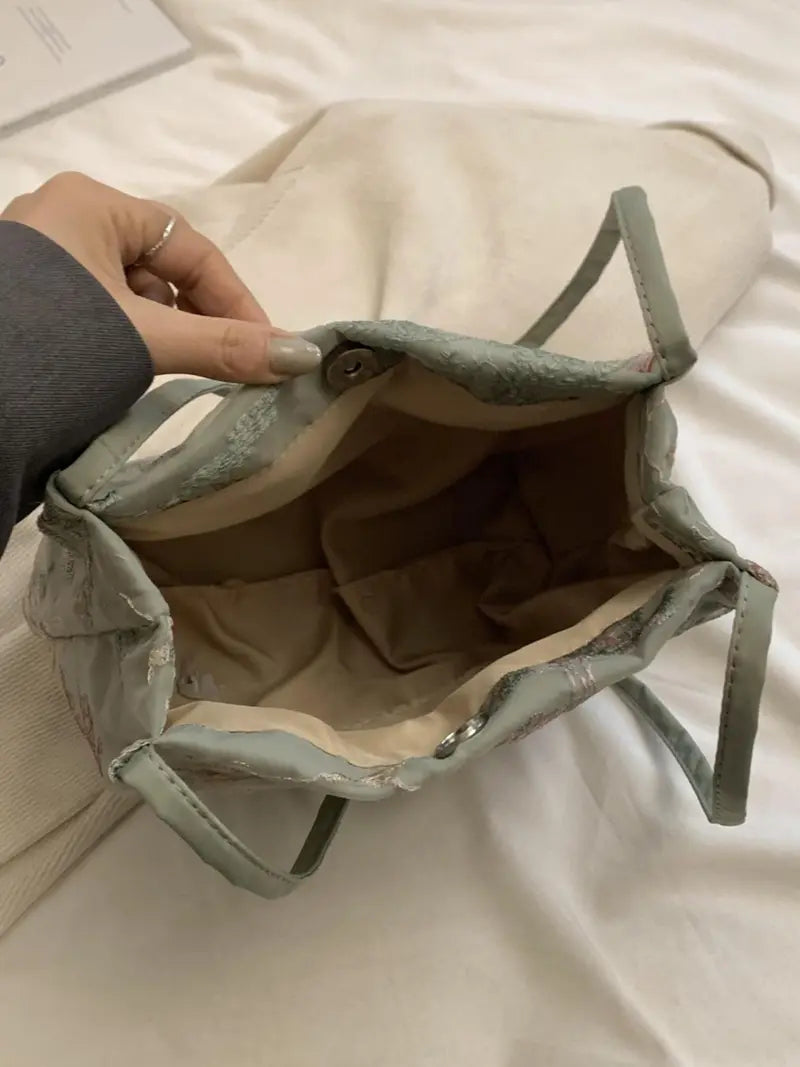 Elegant Embroidered Tassel Crossbody Bag for Women Daily Fashion Commuting and Travel