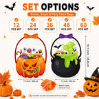 Halloween Treat Bags Set for Trick or Treat Candy Party Favor Storage