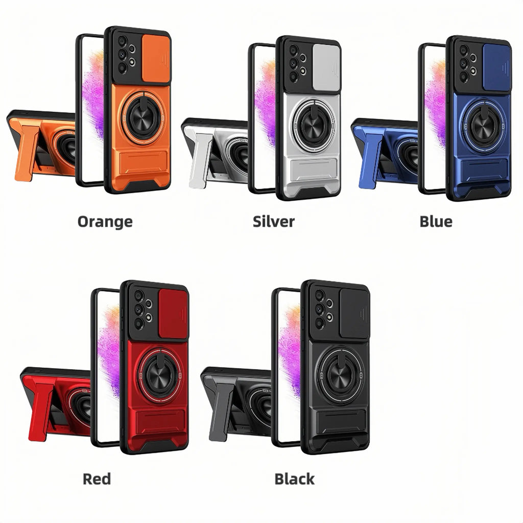 Military-Grade Rotating Ring Case for Samsung Galaxy S25/24/23/22/21 Ultra