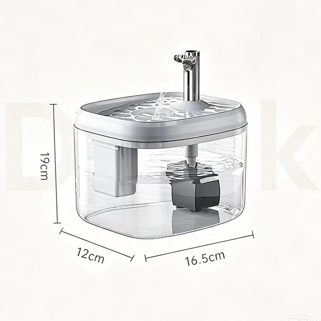Fontaine à eau automatique pour chats de 1,5 L – Distributeur d'eau fraîche filtrée USB pour animaux de compagnie