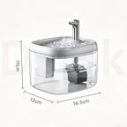 Fontaine à eau automatique pour chats de 1,5 L – Distributeur d'eau fraîche filtrée USB pour animaux de compagnie