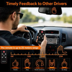 LED Car Gesture Light with Remote | 4 Hand Signs | Peel & Stick