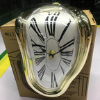 Surreal Melting Wall Clock with Distorted Roman Numerals for Unique Home Decor