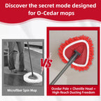 Chenille Duster Replacement Heads for O-Cedar Mop, Long-Handle Dry Cleaning Refills