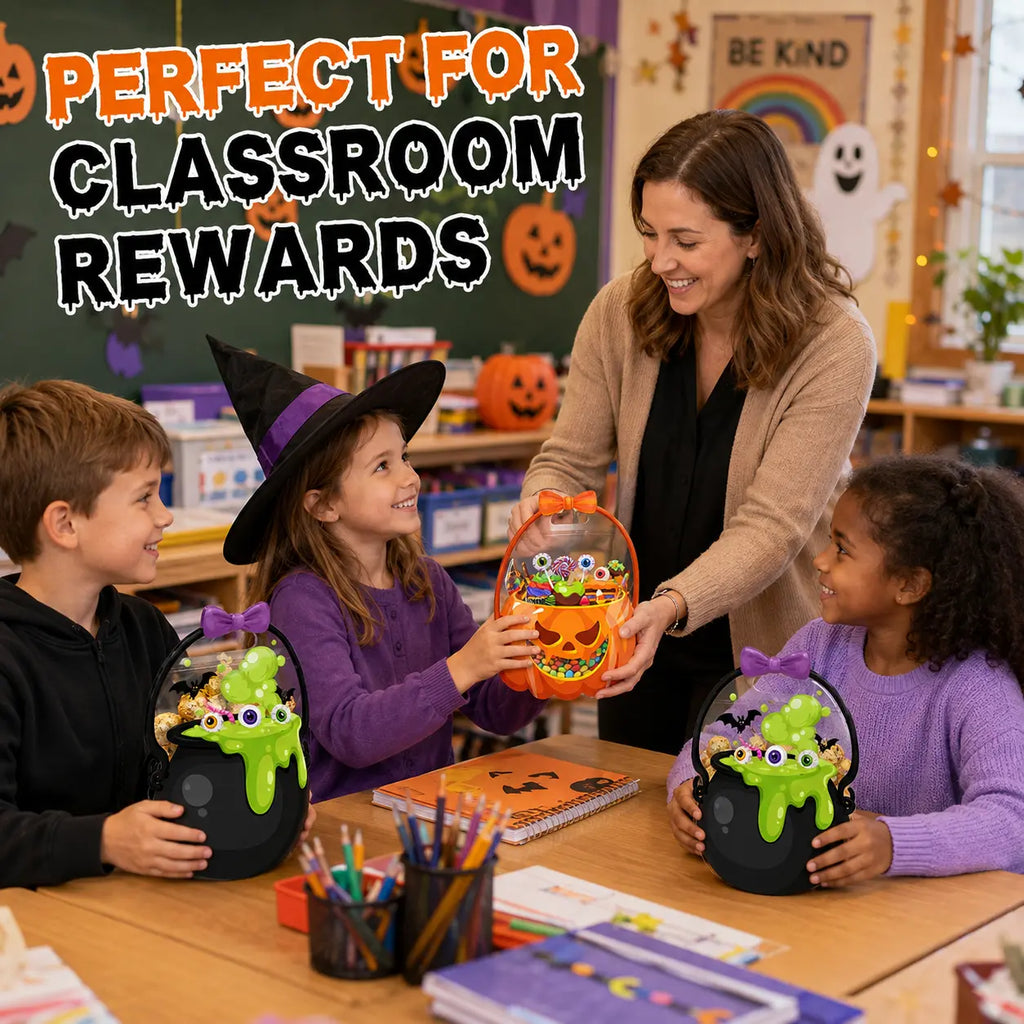 Halloween Treat Bags Set for Trick or Treat Candy Party Favor Storage