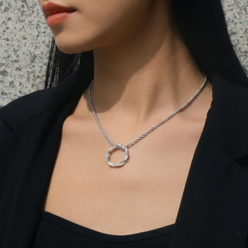 Crown of Thorns Pendant Necklace for Christian Faith and Hip Hop Jewelry