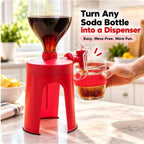 Hand Press Inverted Bottle Dispenser - Carbonated Drink Dispenser, Kitchen Accessories for Home Use