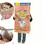 Crinkle Cat Hideout Bag for Indoor Play Tunnel and Cozy Pet Bed