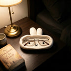Cute Crochet Animal Glasses Holder for Stylish Eyewear Storage and Desk Decor