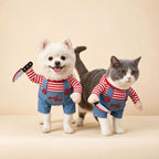 Scary Killer Doll Pet Costume for Small Dogs Cats Halloween Cosplay Parties