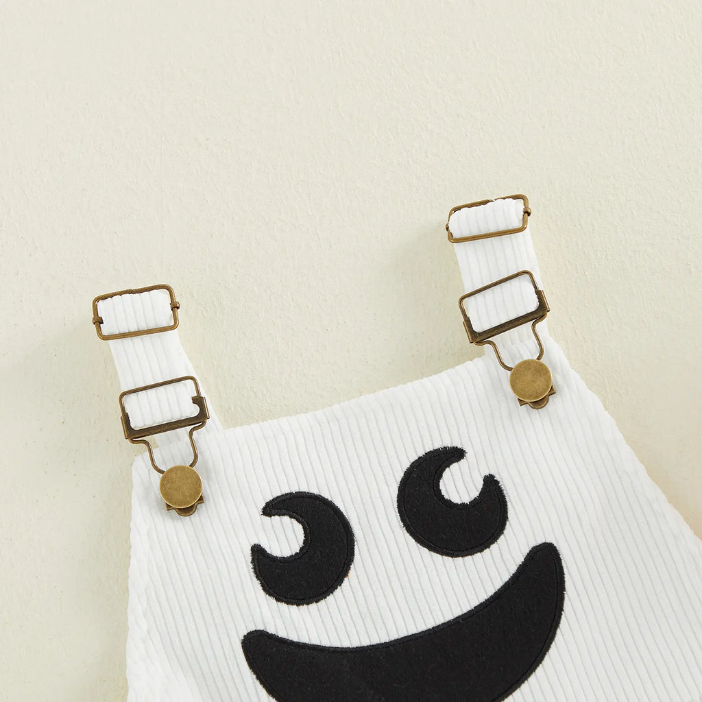 Cute Halloween Baby Overalls with Pocket Design for Cozy Toddler Fall Outfits