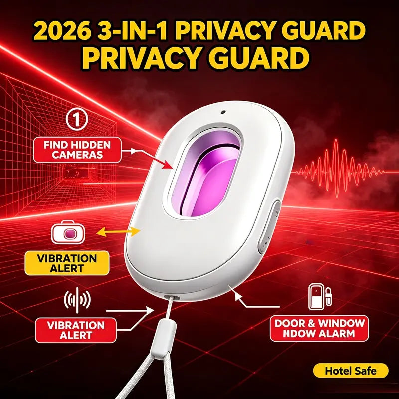 Portable Hidden Camera Detector with Infrared Lens Finder for Travel Privacy Protection