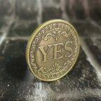 Yes No Decision Coin Double Sided Choice Maker Gift for Friends Family and Daily Fun