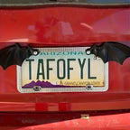 Bat Wing License Plate Decorations for Halloween Car Truck Exterior Styling