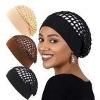 Stretchy Wide Edge Sleeping Cap Set for Nighttime Hair Care and Beauty