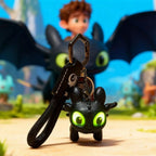 Glow In Dark Mini Dragon Keychain with Moving Wings for Bag Charms