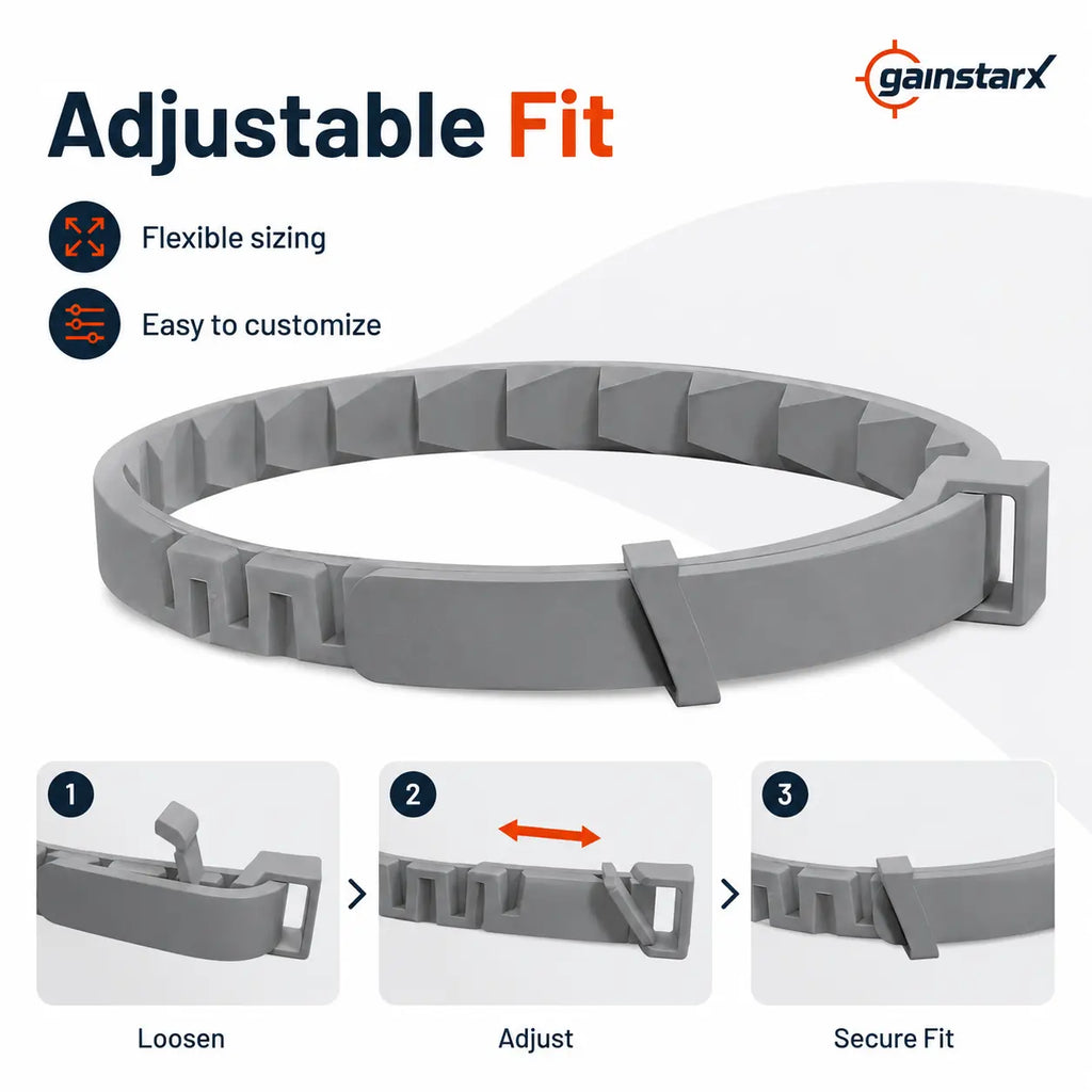 Gainstarx Adjustable Fresh Scent Dog Collar – Comfortable Lightweight Pet Collar for Large Dogs (Over 18 lbs)
