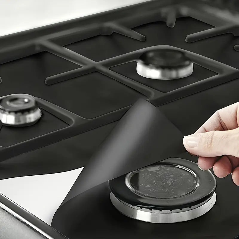 Reusable Non-Stick Gas Stove Burner Covers for Easy Kitchen Cleaning