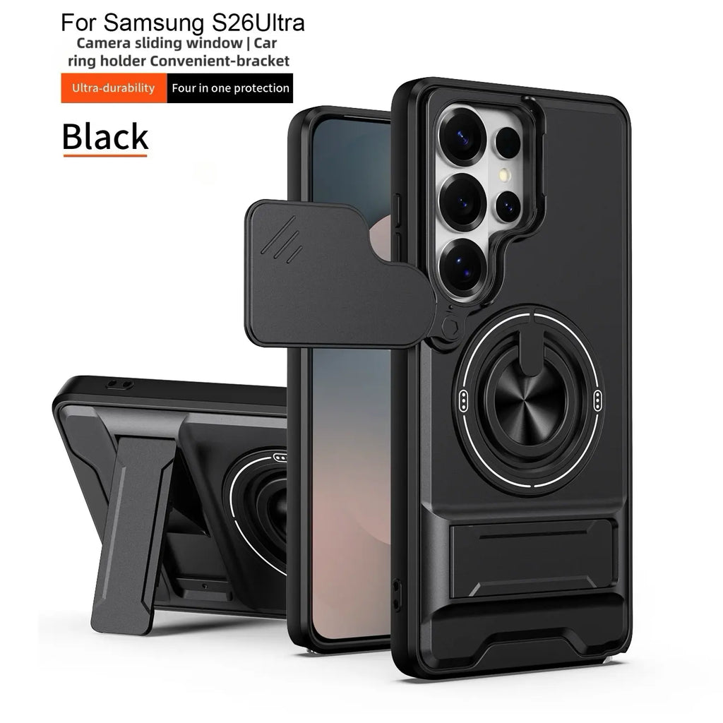 Military-Grade Rotating Ring Case for Samsung Galaxy S25/24/23/22/21 Ultra